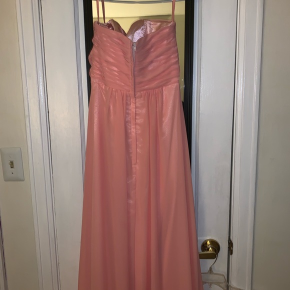 Peach Long Strapless Prom/Ball/Gala Dress - Picture 4 of 6